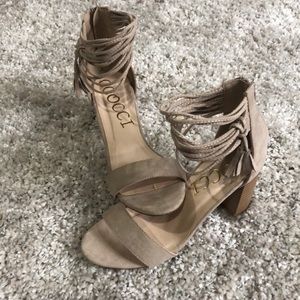 VICI Gladiator Sandal Heels- Taupe